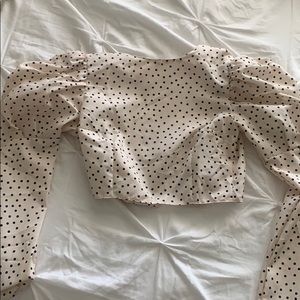 Long sleeved top, tie back